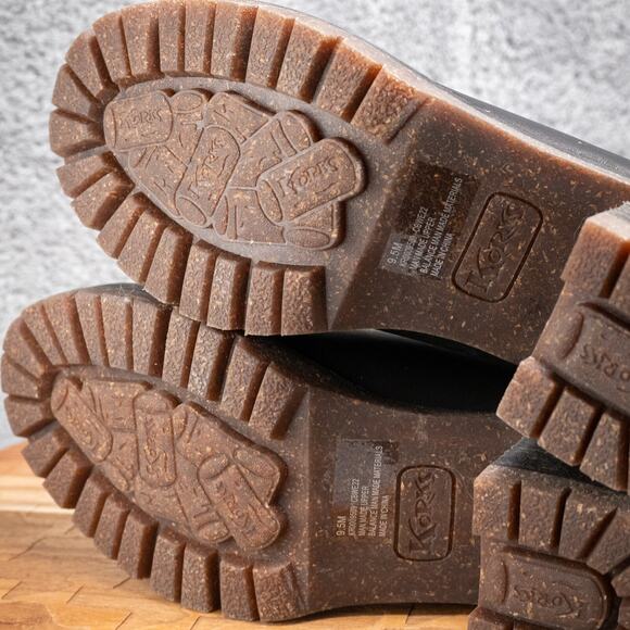 KORKS Elsie Black Faux Leather Booties Block Heel Women’s Size 9.5 MSRP $150 - Picture 7 of 7